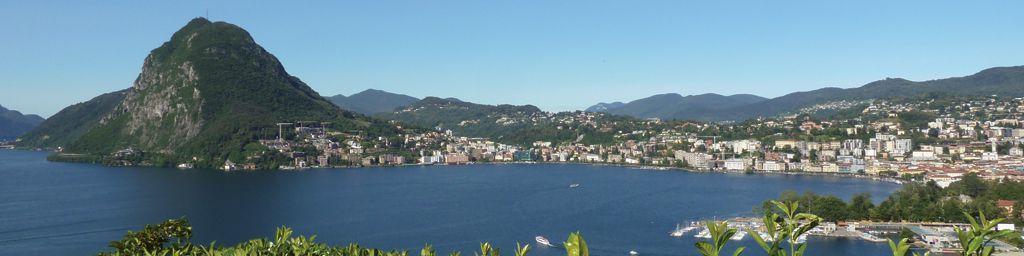 Lake of Lugano from Parco San Michele in Castagnola